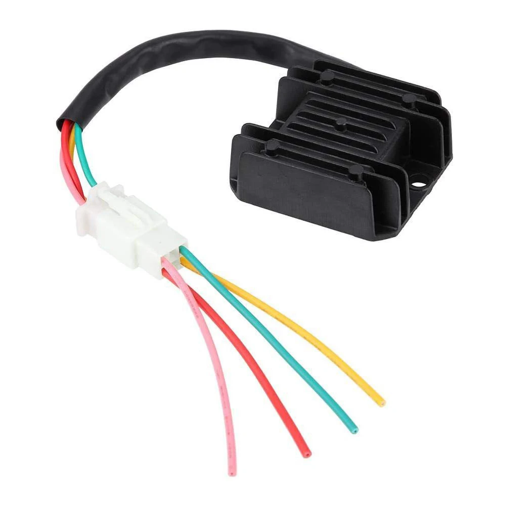 

1pc Rectifier For 12V Battery And Bulb For Motorcycle Scooter ATV 4 Wires Voltage Regulator Car Voltage Regulators
