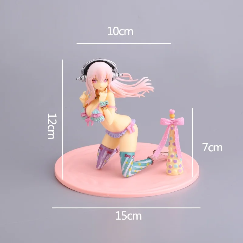 Японские популярные купальники Super Sonico сексуальный купальник-бикини макарун ПВХ