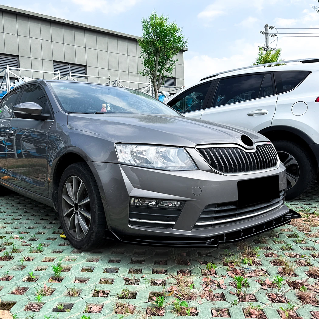 Фото Для Skoda Octavia MK3 2015-2017: Комплект обвеса (сплиттер, диффузор, накладка на бампер) и аксессуары для бампера, спойлер №5