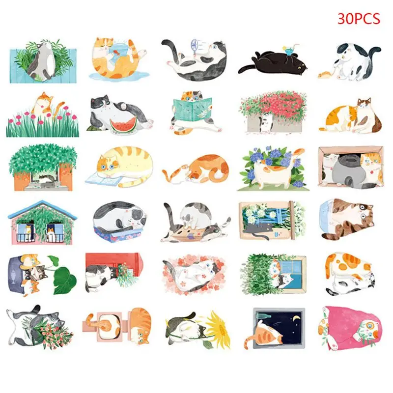 

Postcard Hand-Painted for CAT Shape for CAT Backyard Cute Hand-Painted Graffiti