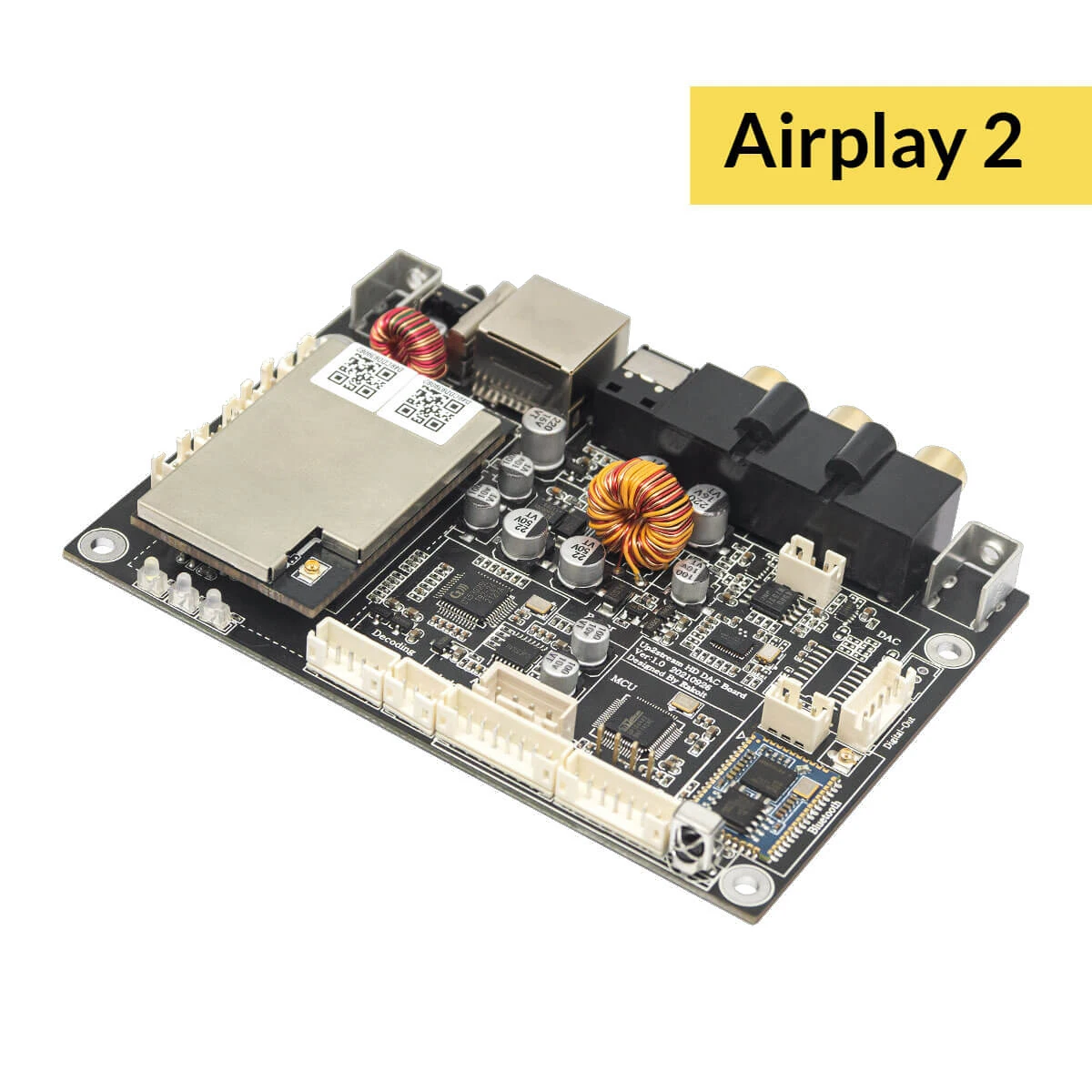 Up2Stream HD DAC-High-Res Multiroom WiFi и Bluetooth Беспроводная плата Aptx для потоковой передачи аудио