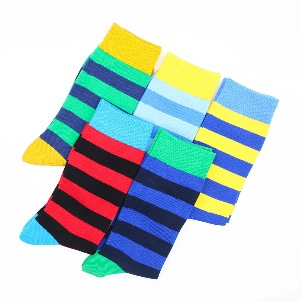 Wholesale Men and Women Custom Socks Fashion Running Football Cycling Cotton Socks Funny Rainbow Short Warm Socks for Men