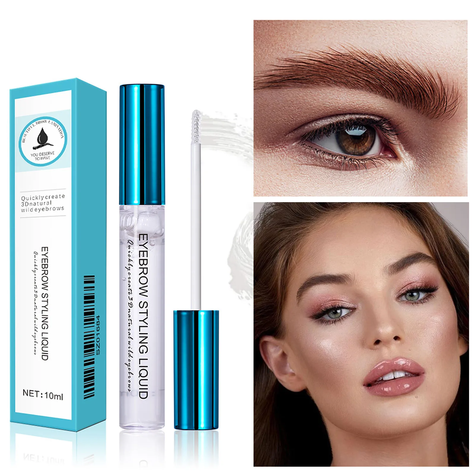 

Прозрачная жидкая водостойкая и устойчивая к поту жидкость для бровей 10 мл