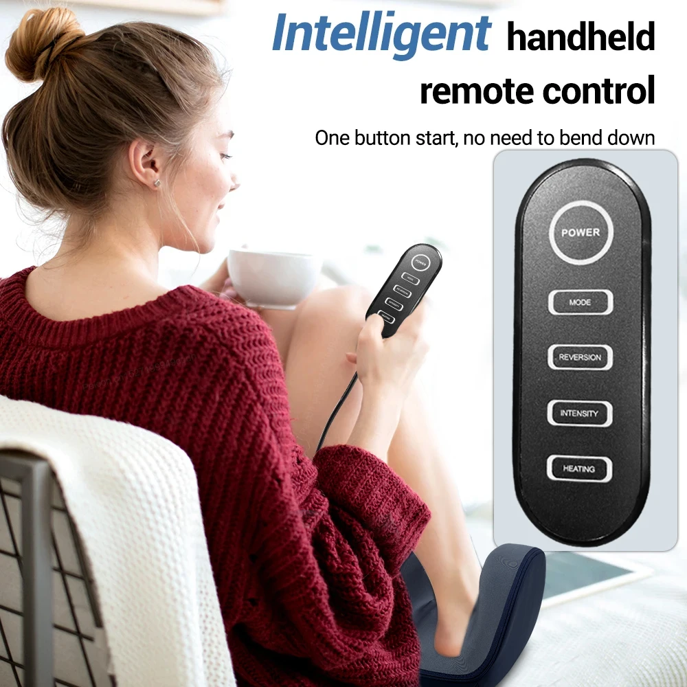 Электрический массажер для ступней роликовый шиацу разминающий расслабляющий