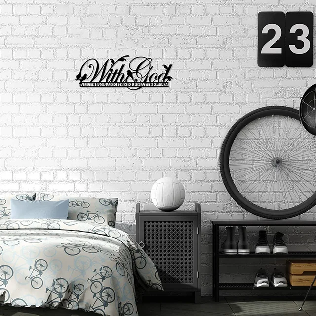 With God All Things Are Possible Bible Verses Wall Decor 3