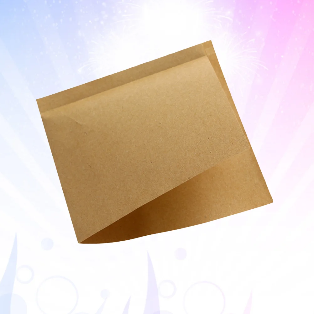 

100 Pcs Candy Bag Disposable Lunch Bags Kraft Paper Food Oil Resistant Triangle