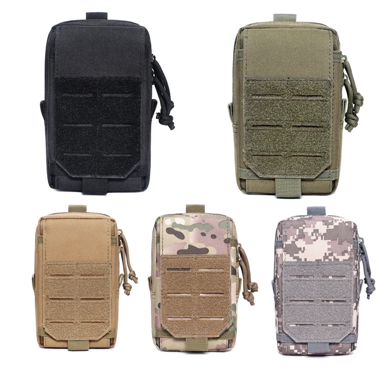 

Outdoor Leisure Nylon Accessory Bag Mobile Phone Waist Bag Flip Sports Waist Bag Men's Military Fan Tactical Accessory Bag