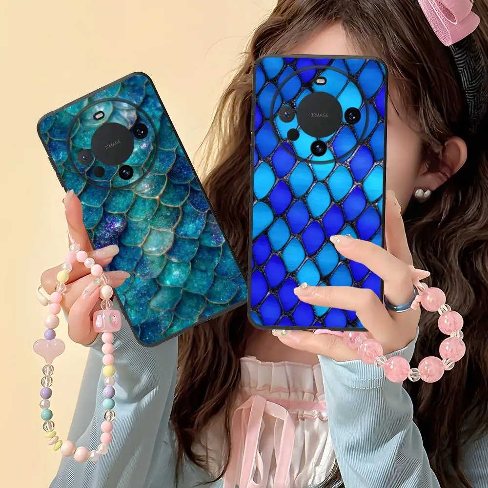 Фото Чехол для телефона с рисунком русалки для Huawei Mate 60 50 40 30 20 10 Pro Plus Lite E 5G, мягкий противоударный чехол из ТПУ №1