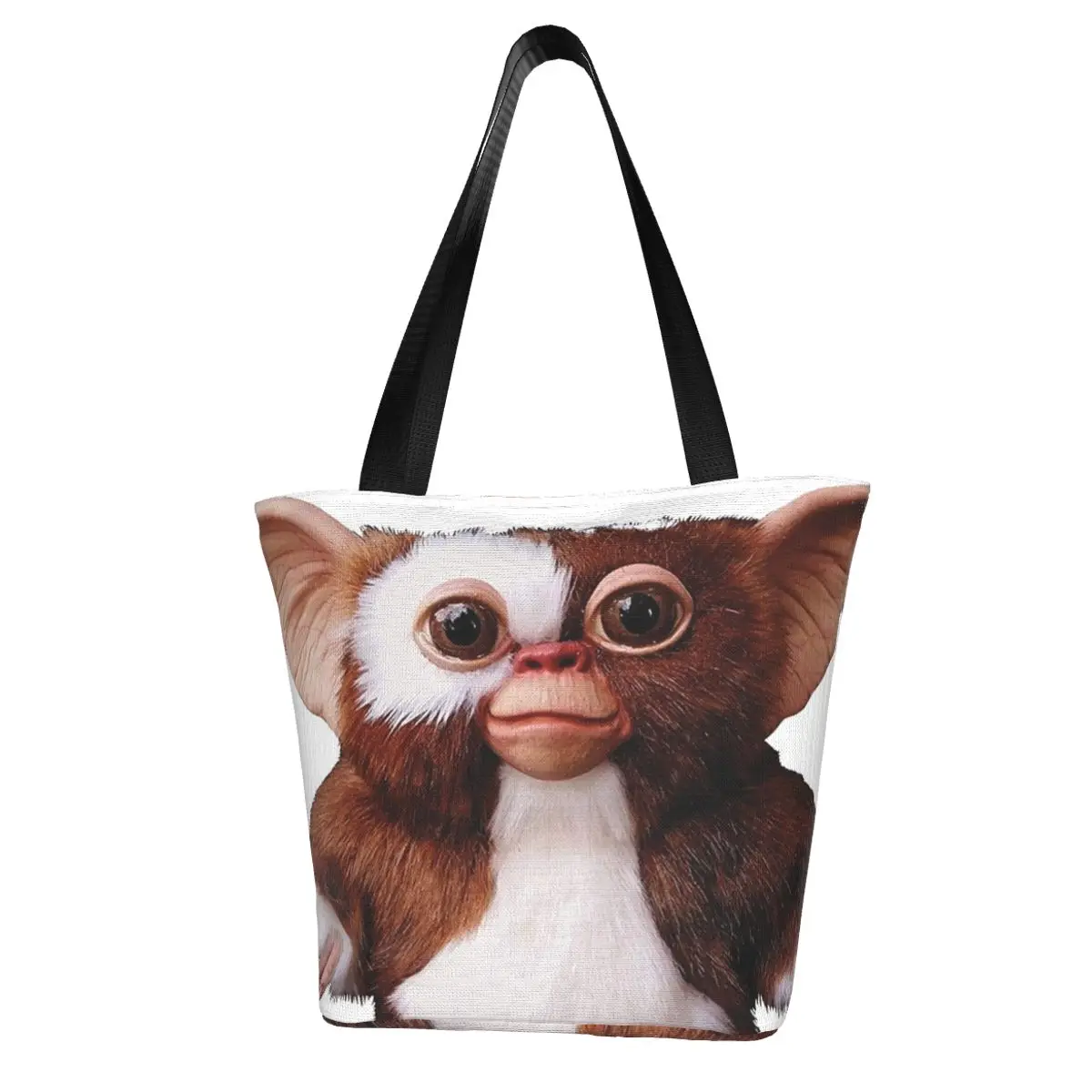 

Gremlins Gizmo стоящая сумка для покупок пленка для студентов объемные сумки ретро тканевые сумки для покупок
