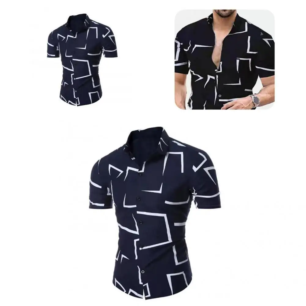 

Trendy Summer Top Contrast Color Single-breasted Clothes Lapel Summer Top