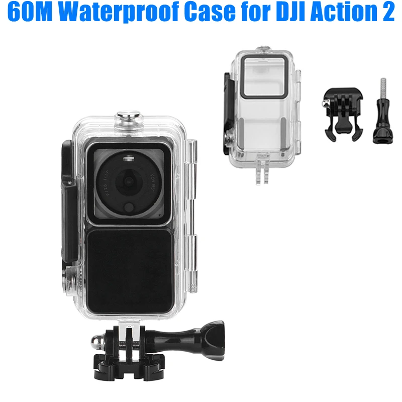 

for DJI Action 2 Protective Sealed Shell Diving Waterproof Case 60M Waterproof Sports Camera Accessories