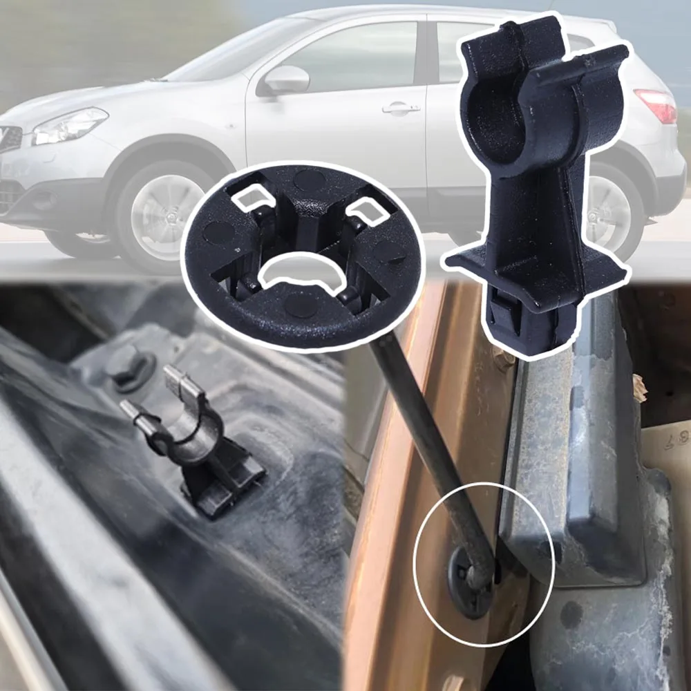 Car Retainer Clip Bonnet Hood Support Prod Rod Clamp Holder Fastener Accessories For Nissan Qashqai J10 NJ10 2006 - 2013 Dualis