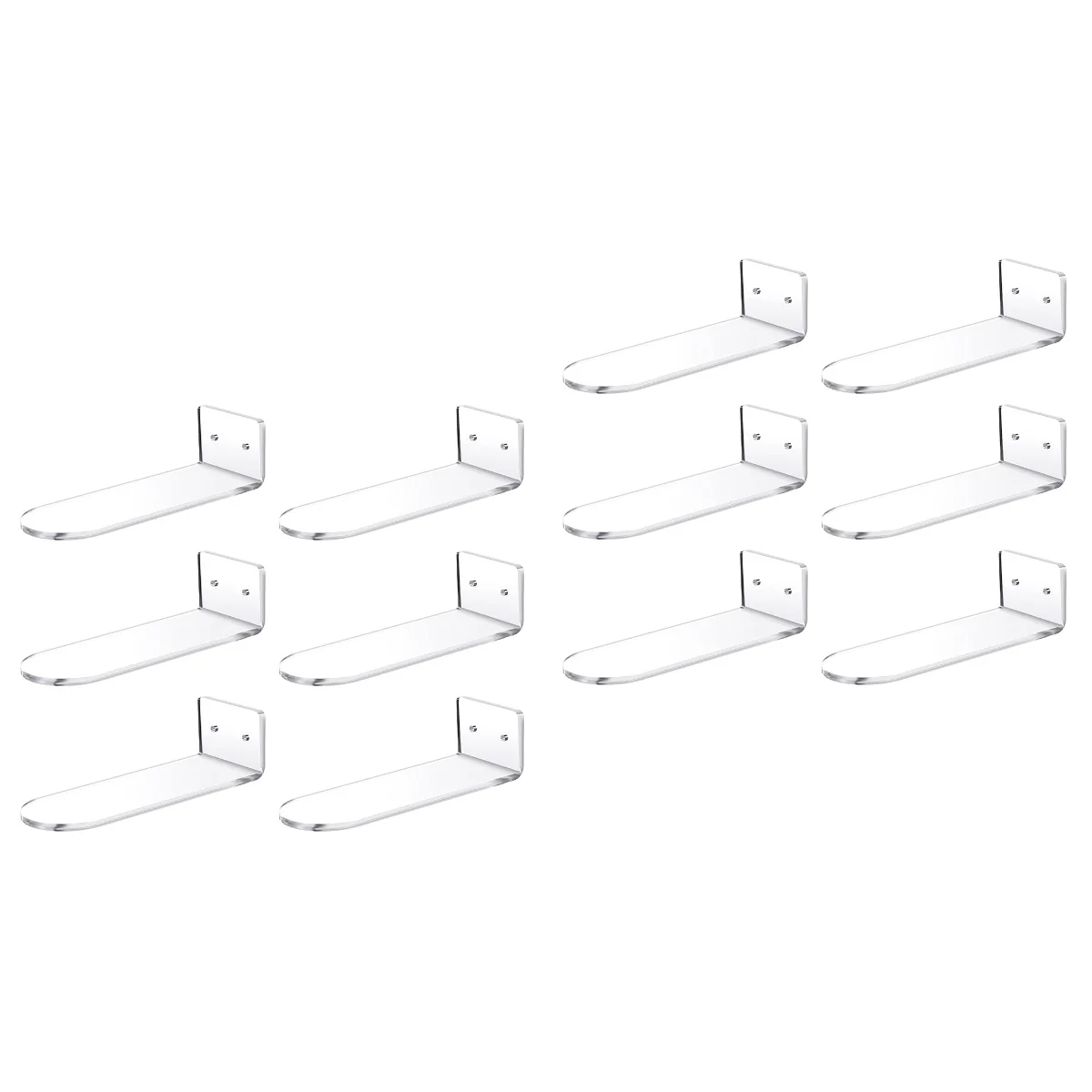 

Shoe Display Floating Shoes Rack Shelf Shelves Wall Acrylic Standclearshop Storage Mounted Hanging Float Sneaker Organizerretail