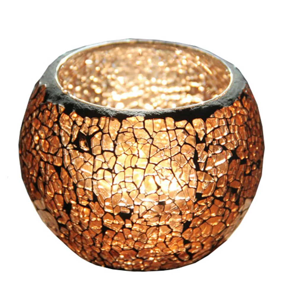 

Mosaic Holder Candlestick Room Candleholder Indoor Stylish Storage Container
