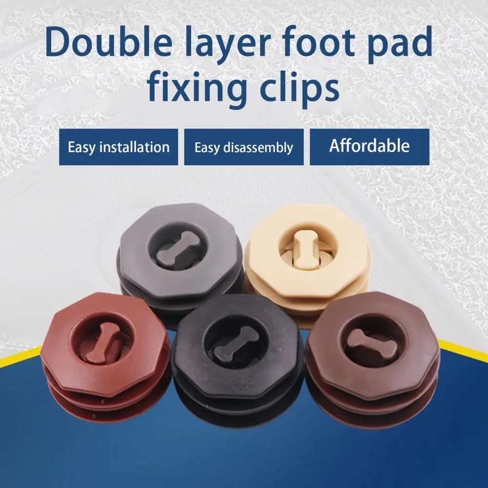 

Car Floor Mat Buckle Double-layer Rotatable Frosted Easy To Install Anti-slip Auto Foot Carpet Fixing Clip Car Accessories