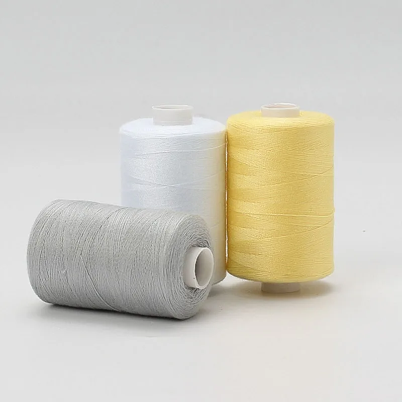 12 шт./кор. разноцветные полиэстеровые швейные нитки в рулонах ручная вышивка 1000