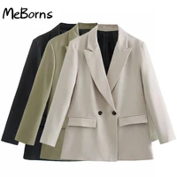 jackets autumn long sleeved solid color simple and fashionable jacket female oversize woman clothes outerwear classic