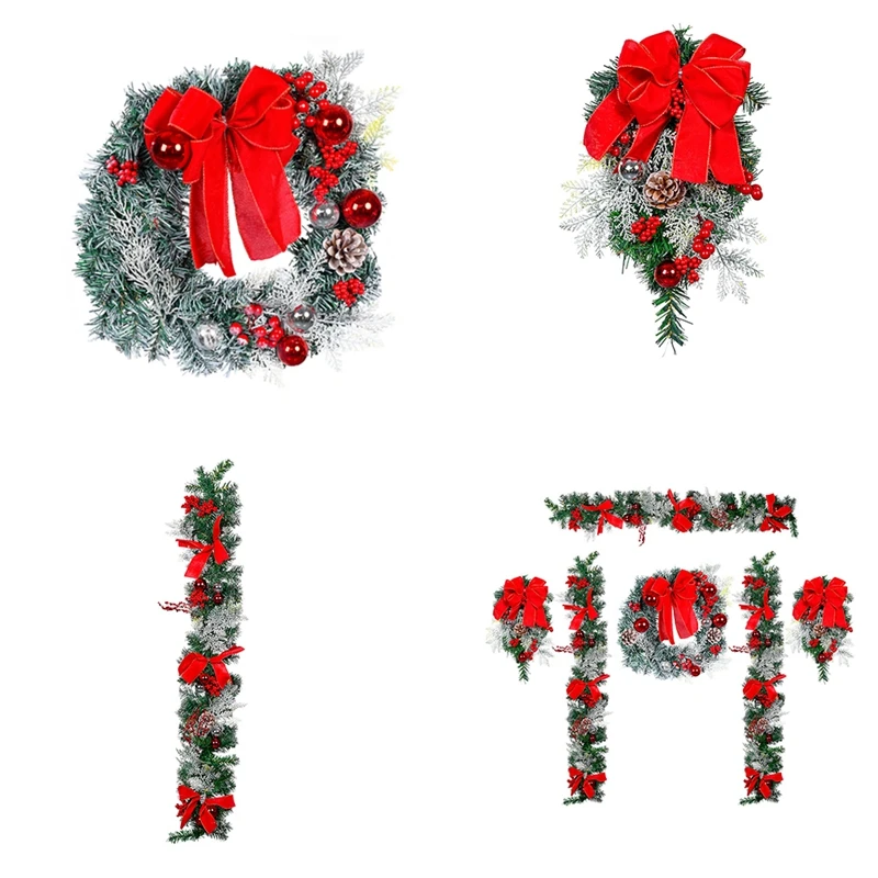 

New Christmas Outdoor Door Decoration Set Door Curtain Wall Hanging Shopping Mall Hotel Home Christmas Decor