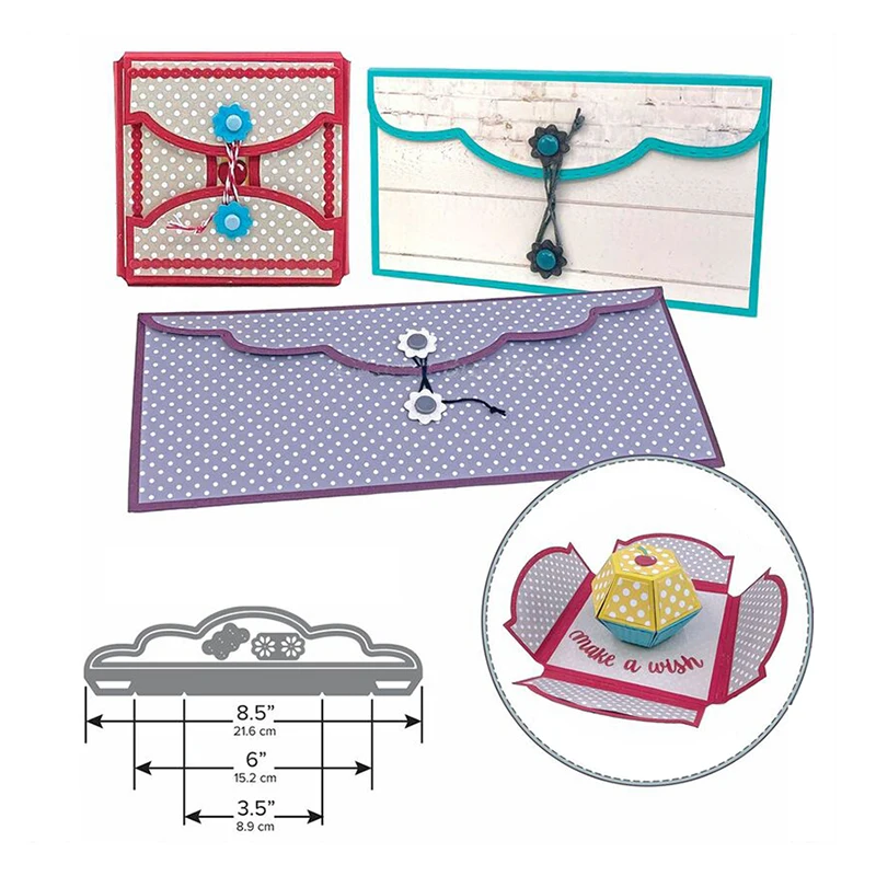 

Irregular Envelope Frame Metal Cutting Dies DIY Crafts Card Album Photo Making Scrapbooking Embossing Stencil New 2022