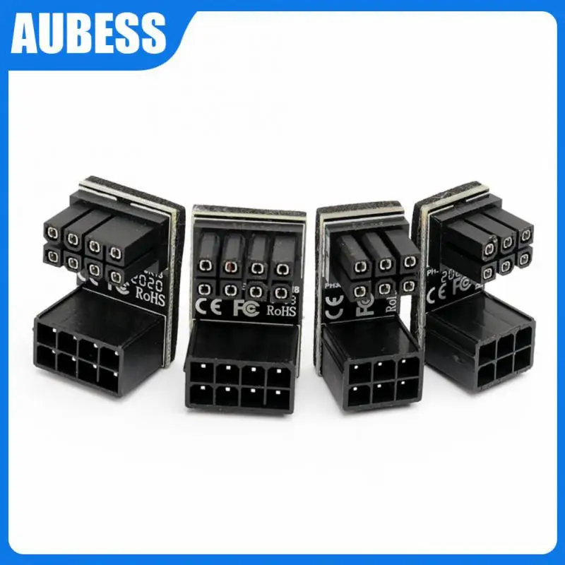 

Adapter 8pin Female For Desktops Atx To 8 Pin Male 180 Degree Angled Steering Connector Graphics Video Card Vga Gpu Power Power
