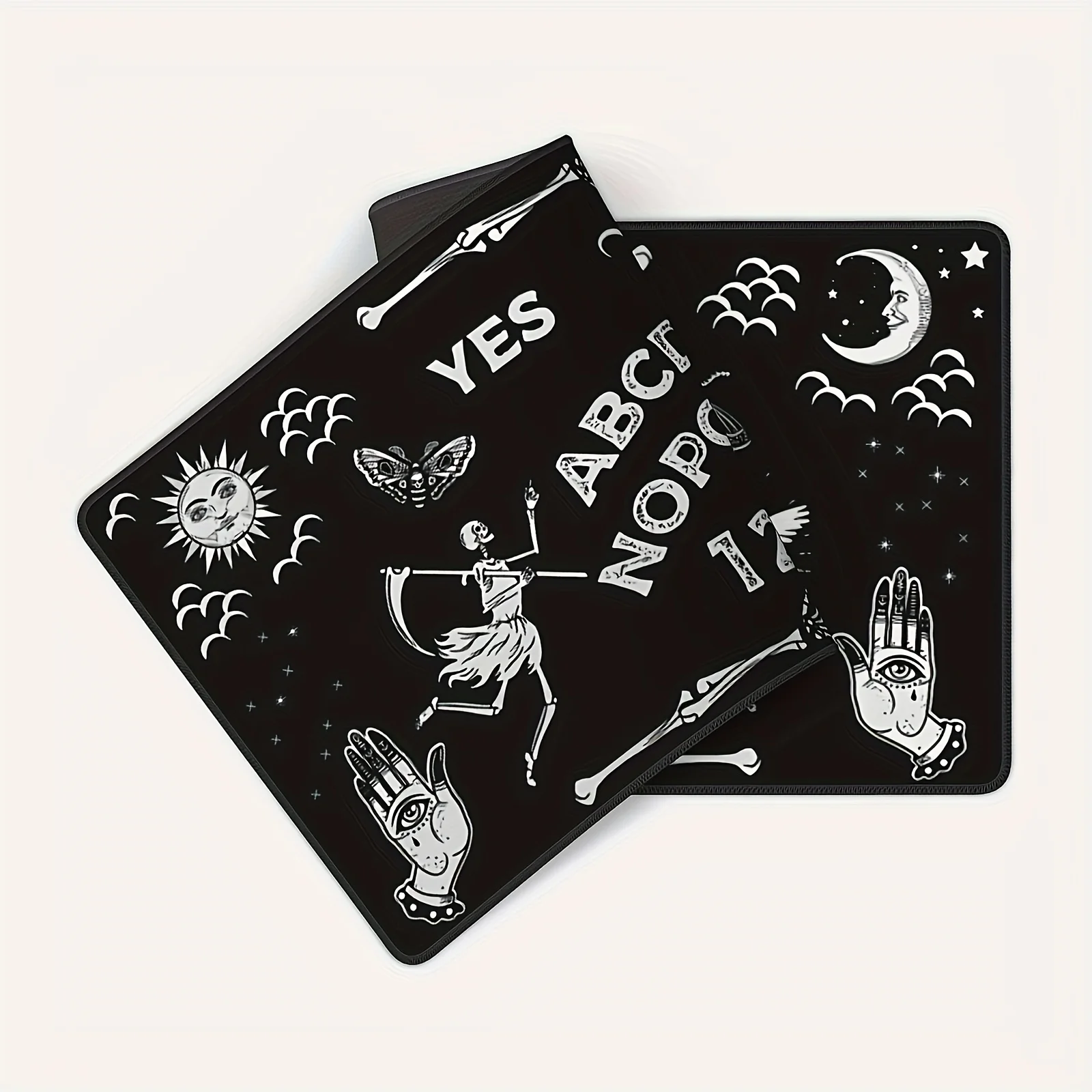 Загадочный призрак готический игровой коврик для мыши большой настольный черный