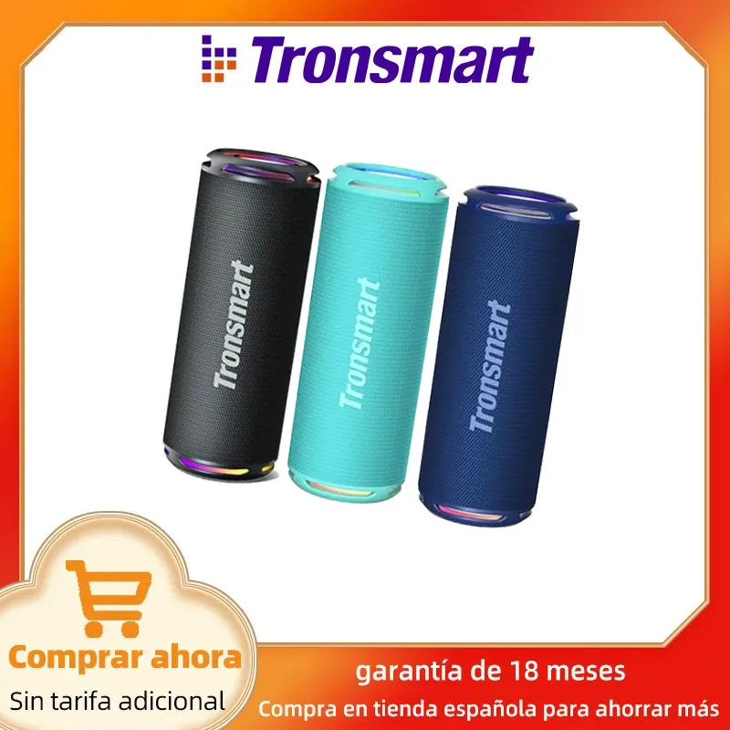 Tronsmart T7 Lite Bluetooth Speaker Portable Speaker with Enhanced Bass, Bluetooth 5.3, 24H Playtime, APP Control, for Camping