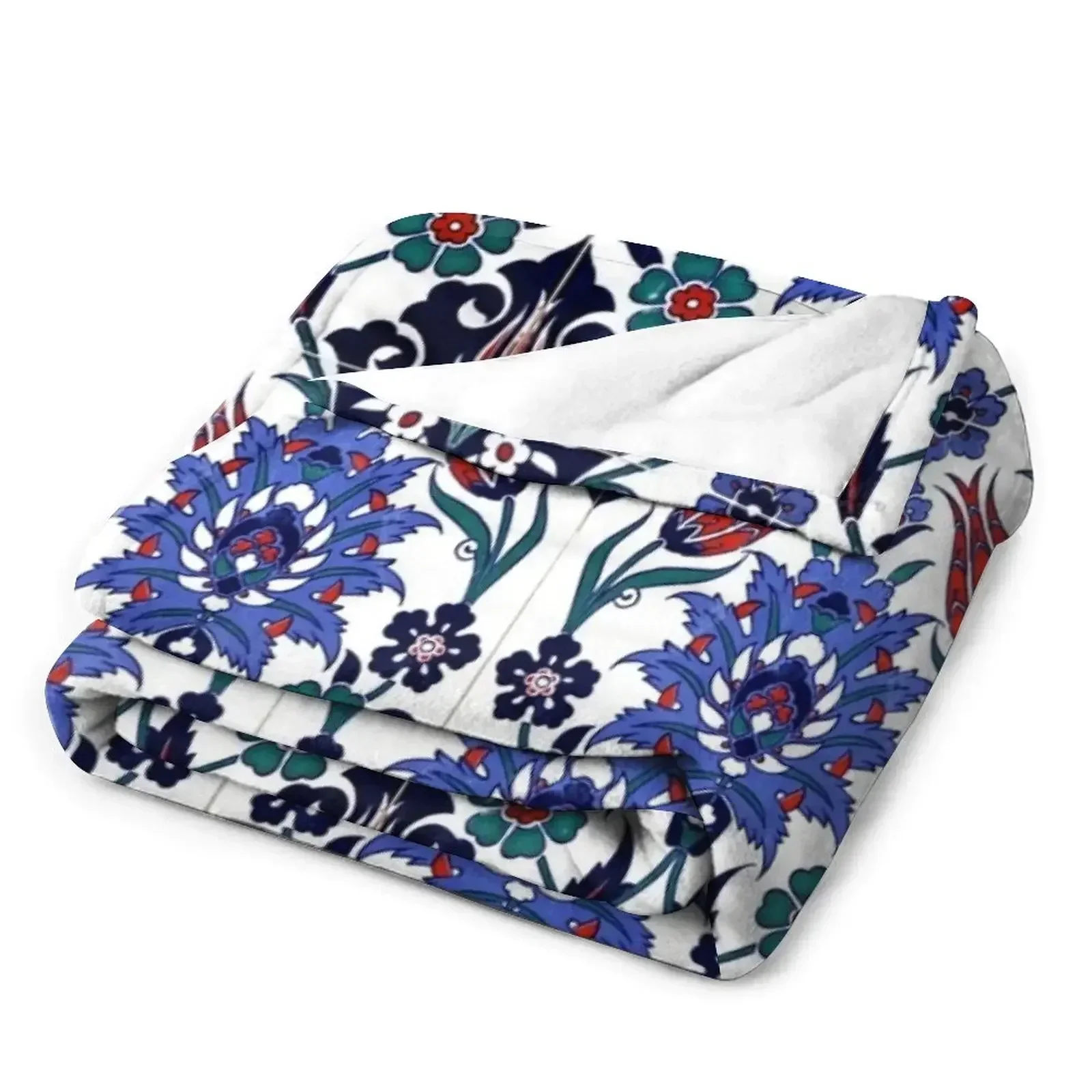 Турецкий тюльпан мотив плитка узор плед одеяло мягкие кровати Рождественское