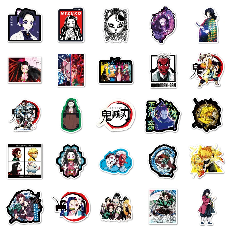 50/30/10 шт. Камадо Танджиро Незуко Hashibira Inosuke популярные аниме периферийные граффити