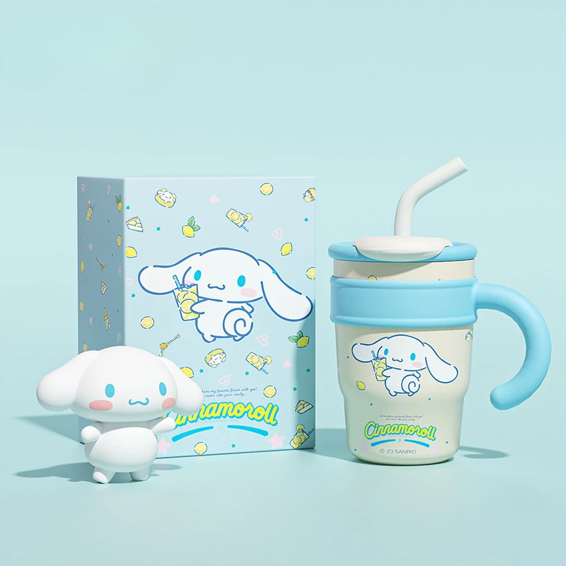 700-1200 мл Sanrio Hello Kitty термобутылка Kuromi Cinnamoroll Melody бутылка для воды из нержавеющей