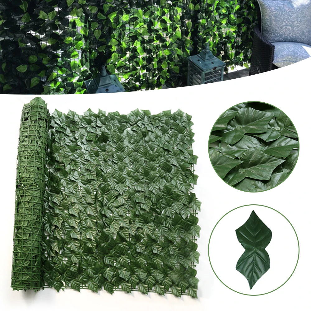 Artificial Ivy Hedge Privacy Screen for Garden Balcony Fence Outdoor Decoration for Protection Faux Privacy Garden Decorations