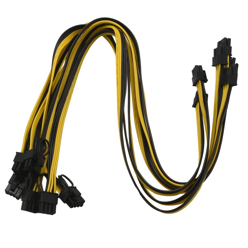 

6 Pin Male To 8(6 + 2) Pin Male Pcie адаптер кабель питания сервер PCI Express Удлинительный кабель 24 дюйма