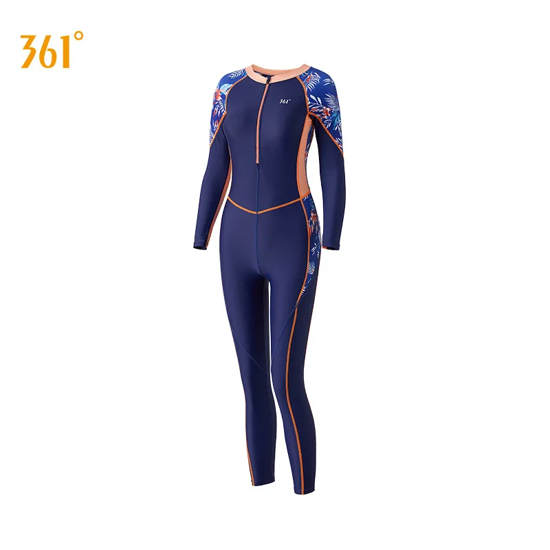 Women Full Body Professional Water Sports Swimsuit Plus Size Long Sleeve Surfing Swim BodySuit Rash Guard Bathing Beach Clothes