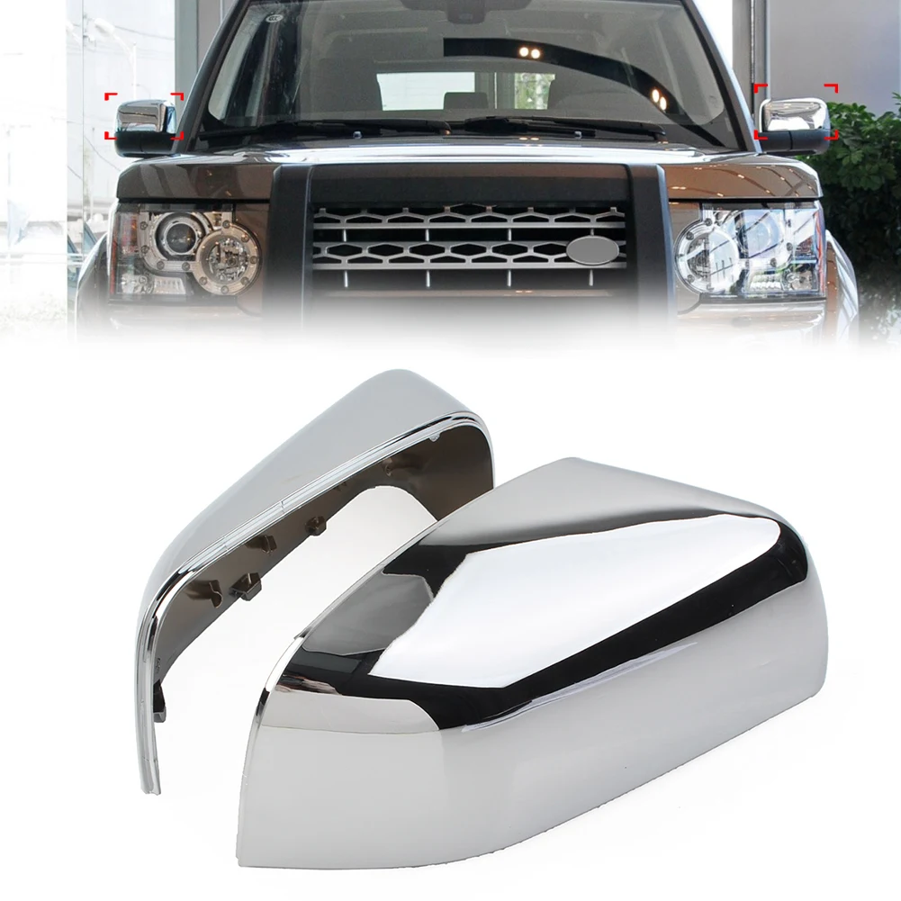 

1 шт., хромированная крышка для автомобильного бокового зеркала заднего вида, левая/правая крышка для Land Rover LR4 LR2 Freelander 2 Range Rover Sport LR019962