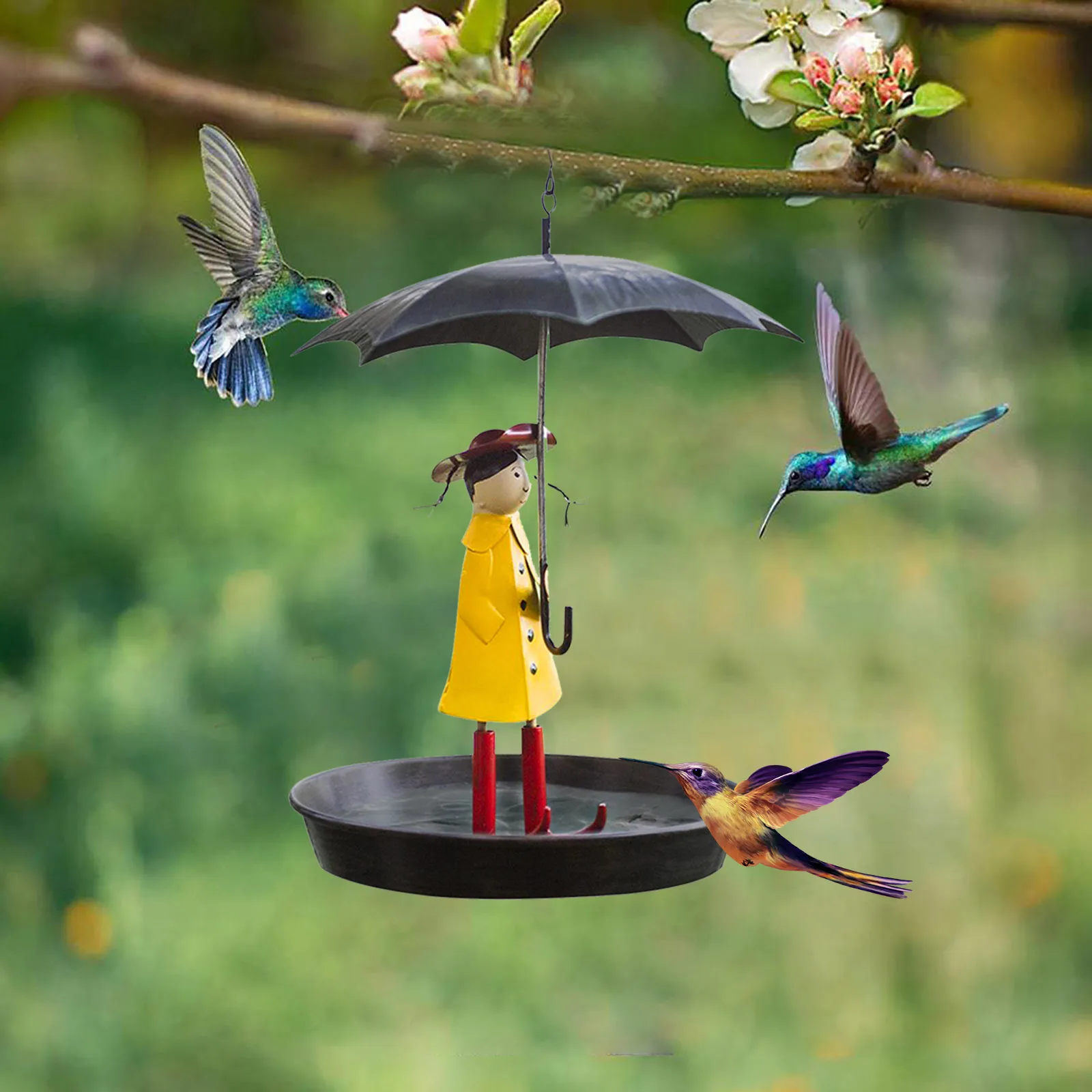 

Кормушка для птиц, подвесная платформа для кормления Колибри, уличное украшение для сада