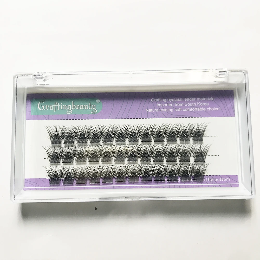 

2022 New Russian Premade Volume Fans Cluster Eyelash Extension Natural Faux Mink Individual Soft Makeup False Eye Lashes