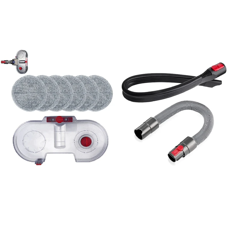 

EAS-Electric Mop Water Tank For Dyson Vacuum Cleaner V7 V8 V10 V11 & Flexible Crevice Tool + Retractable Hose Kit