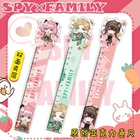 anime spy%c3%97family peripheral cosplay ruler student supplies twilight anya forger printing acrylic ruler