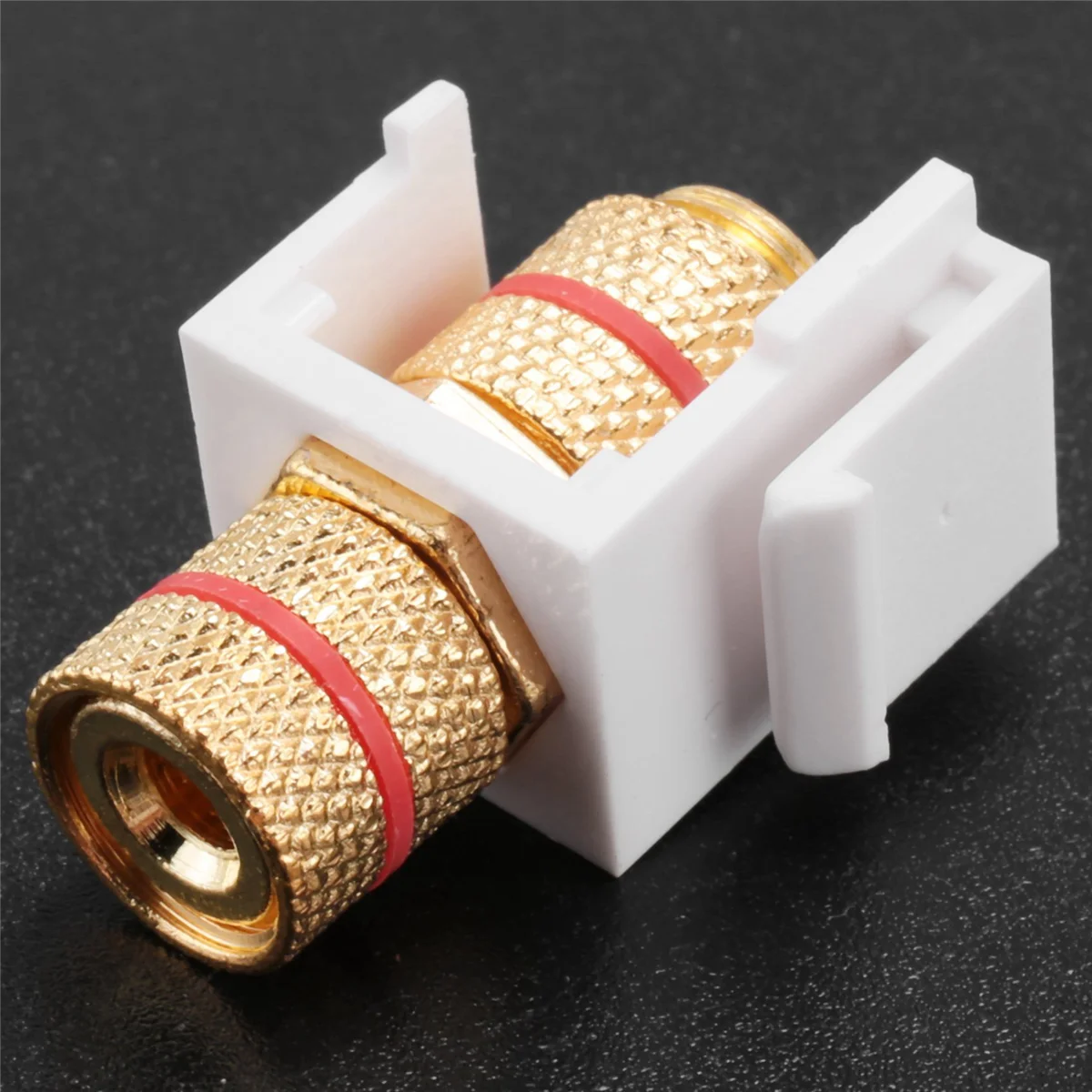 Переплетная клемма типа банан с черными и красными кольцами