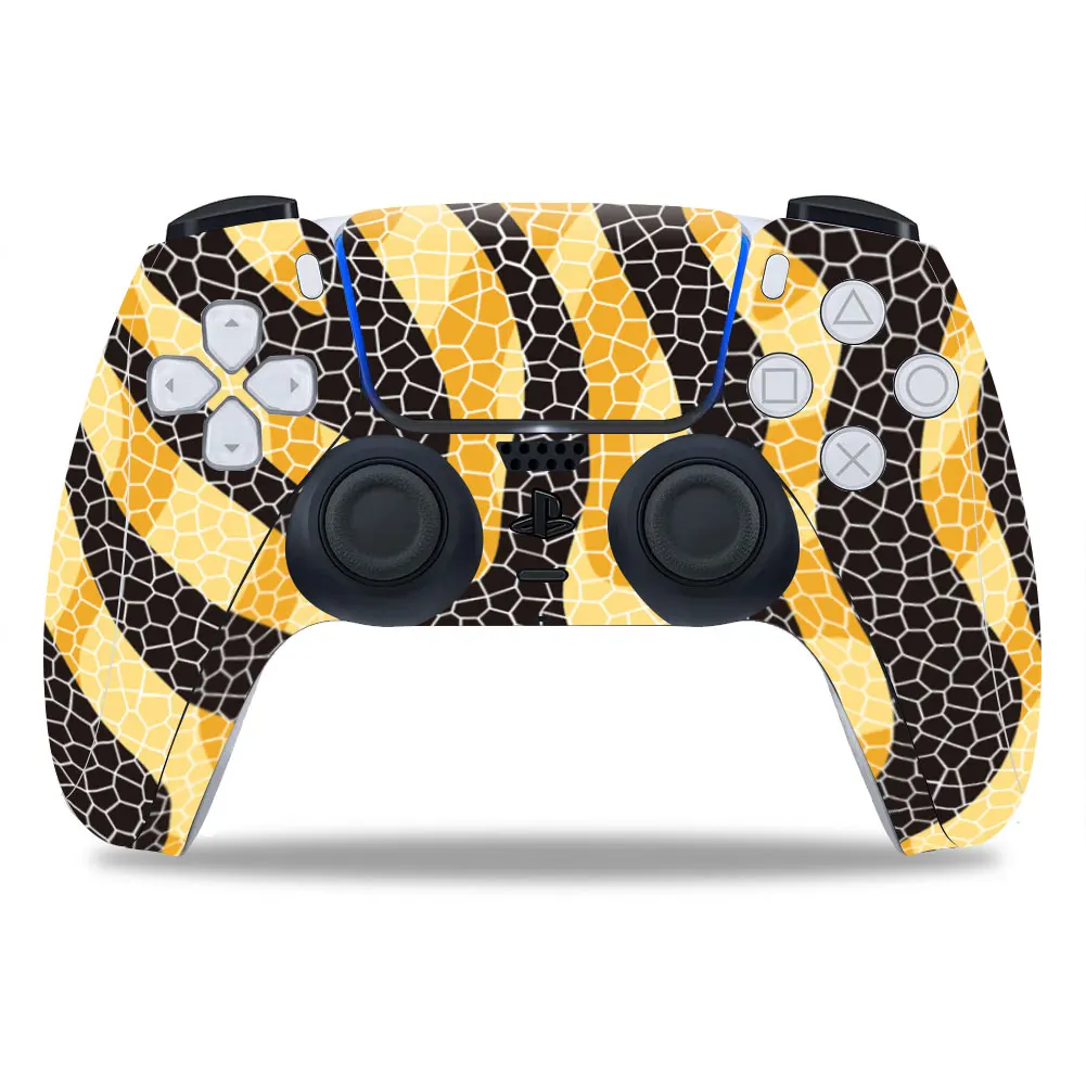 

For PS5/Playstation 5 Controller Skin Animal Skin Pattern PVC Skin Vinyl Sticker Decal Cover Dustproof Protective Sticker 1 PCS