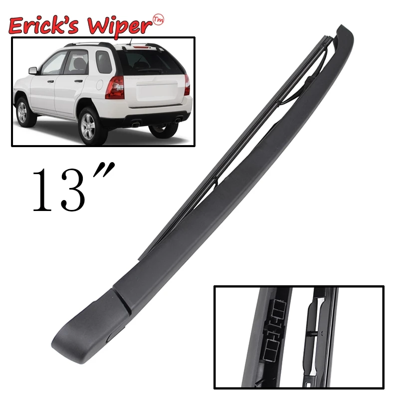 

Erick's Wiper 13-дюймовый комплект щеток и рычагов заднего стеклоочистителя для Kia Sportage JE/KM 2004-2010, щетка для лобового стекла, задней двери
