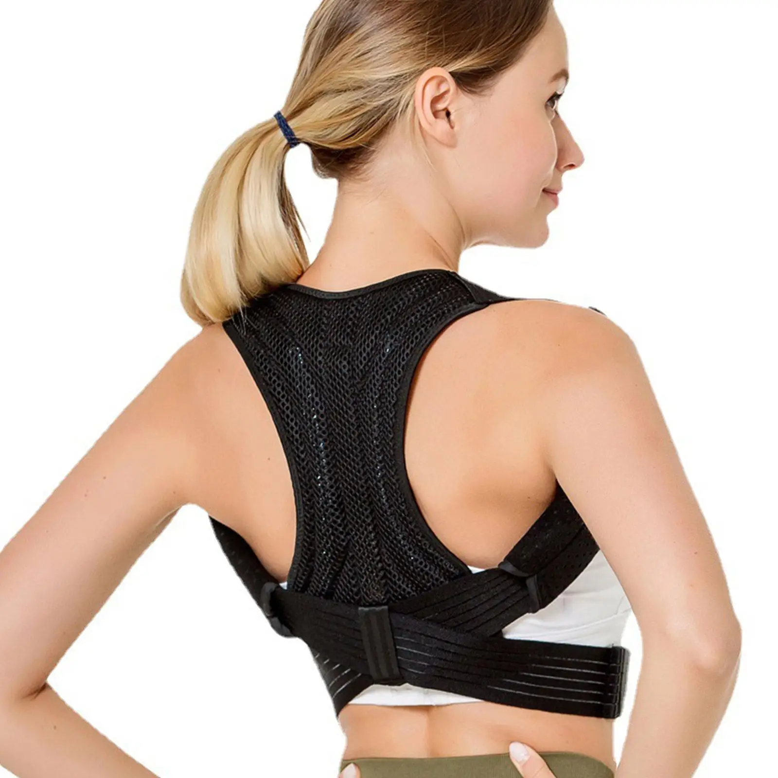 

Clavicle Back Posture Corrector Shoulder Waist Support Adults Back Straightener Kids Relief Pain Posture Support Improve Ba Z4Z7
