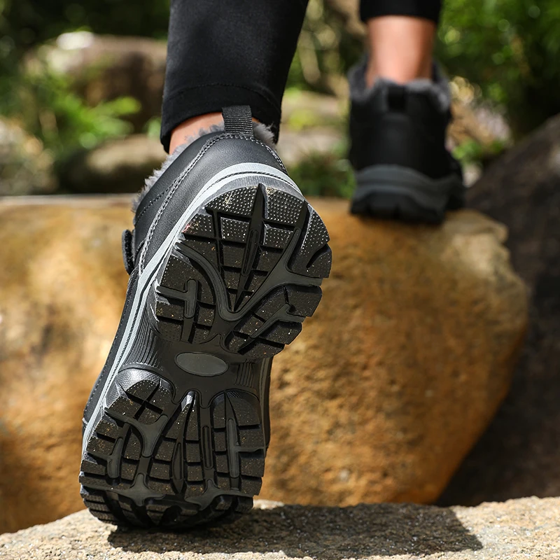 Зимние кашемировые теплые модные кроссовки для отдыха на открытом воздухе снега