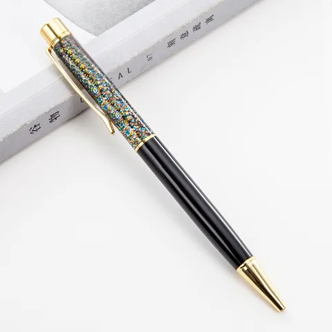 Шариковая ручка с гравировкой имени и логотипом на заказ, металлическая, золотая, личный лазерный, 1 шт.