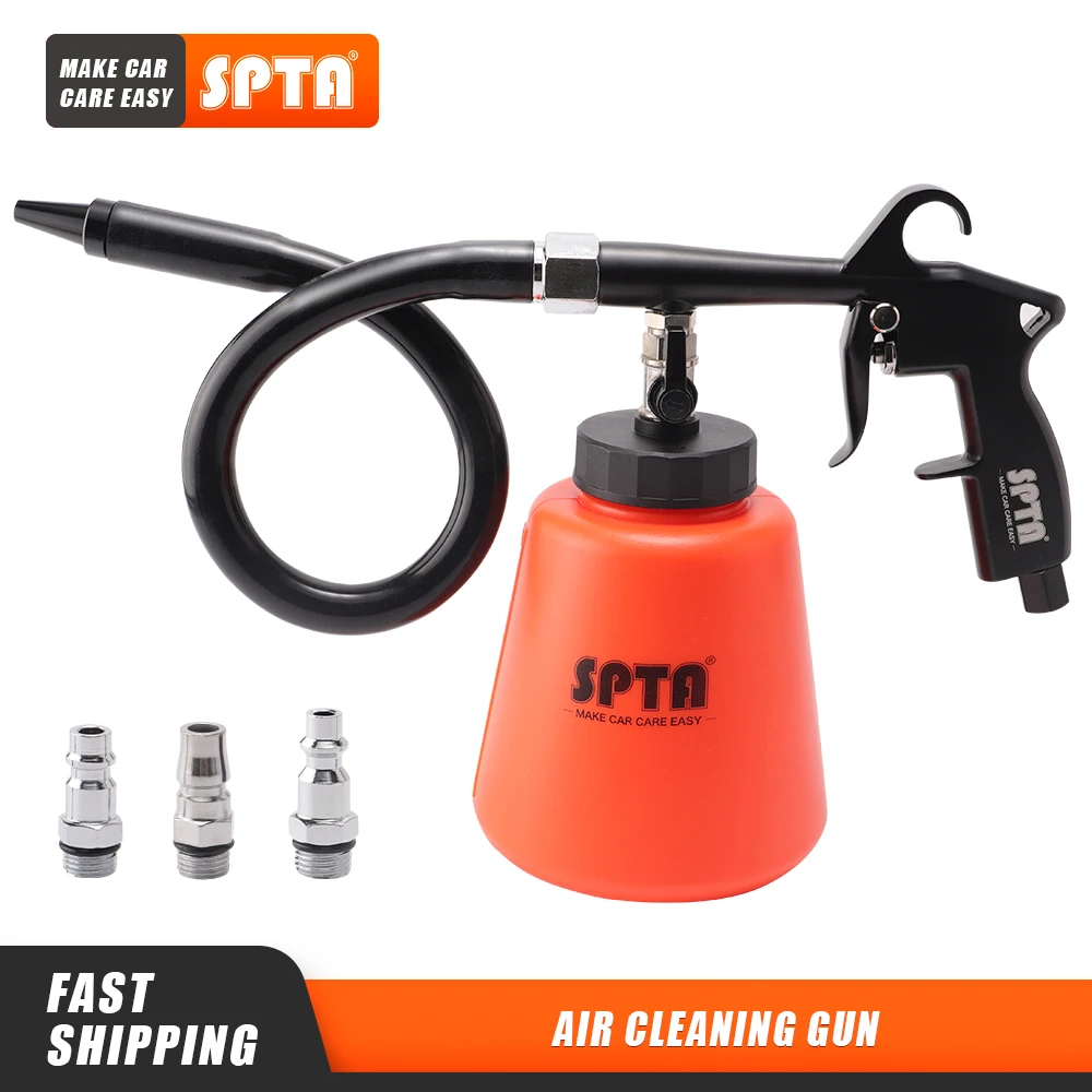 SPTA 3 In 1 Air Spray High Pressure Foam Gun Car Interior Exterior Wash Tool for Engine Cleaning