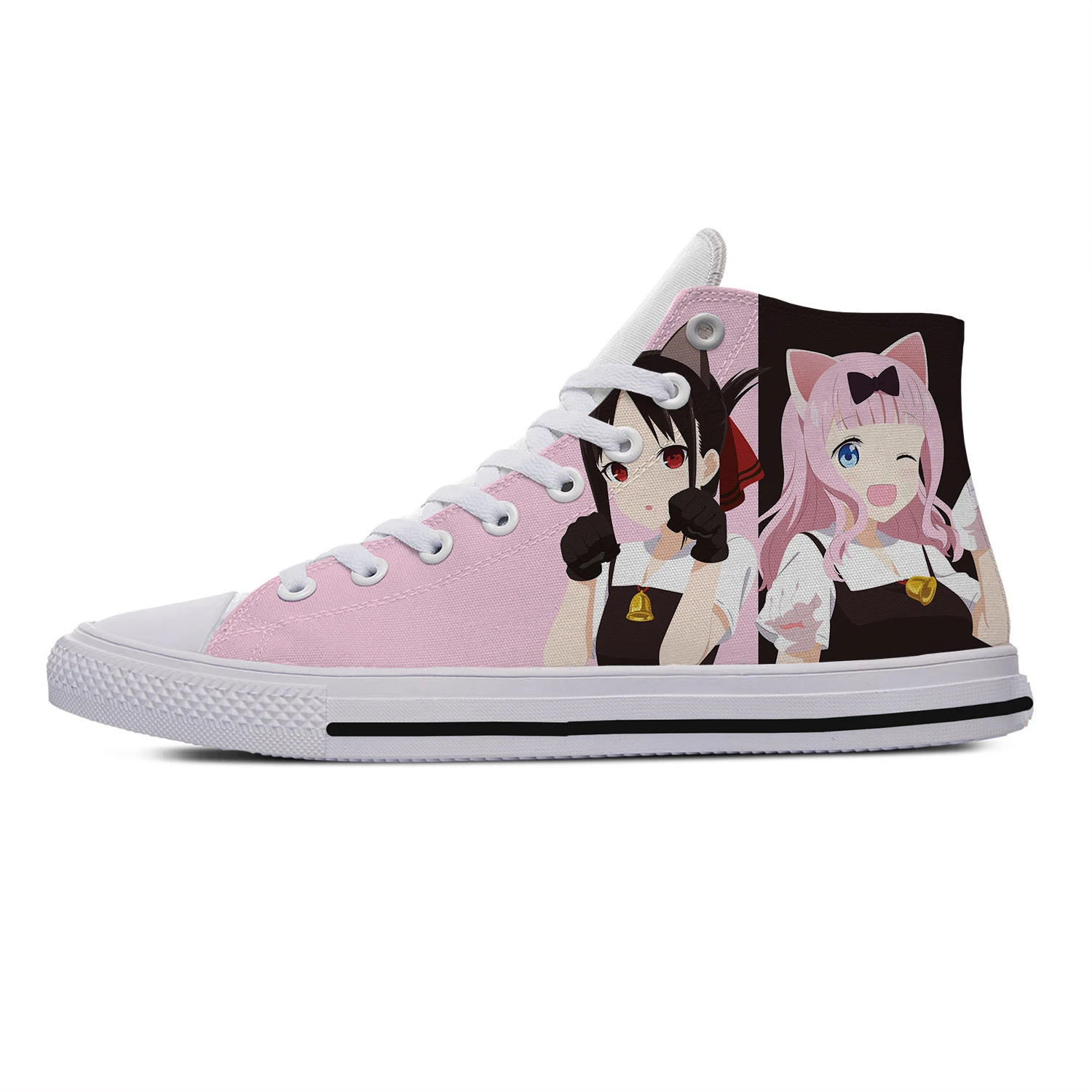 

Anime Kaguya Sama Love Is War High Top Sneakers Men Women Teenager Casual Shoes Canvas Running Shoes 3D Print Lightweight shoe