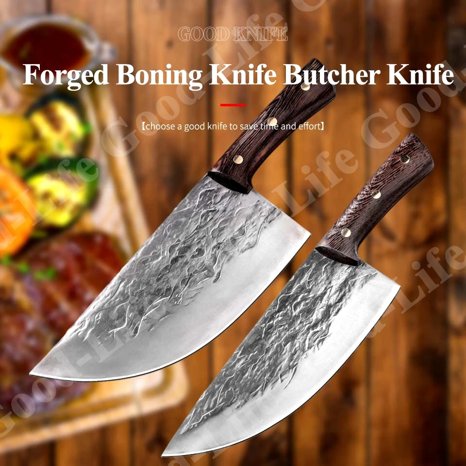 High Hardness Butcher Knife Stainless Steel Kitchen Knives Meat Cleaver Vegetable Cutter Slicer