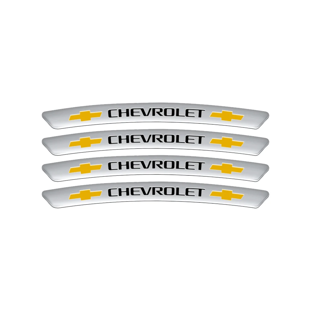 

4 шт. автомобильные алюминиевые наклейки на колесные диски, украшения, автоаксессуары для Chevrolet Cruze Captiva Trax Malibu Tahoe Equinox Sail Aveo