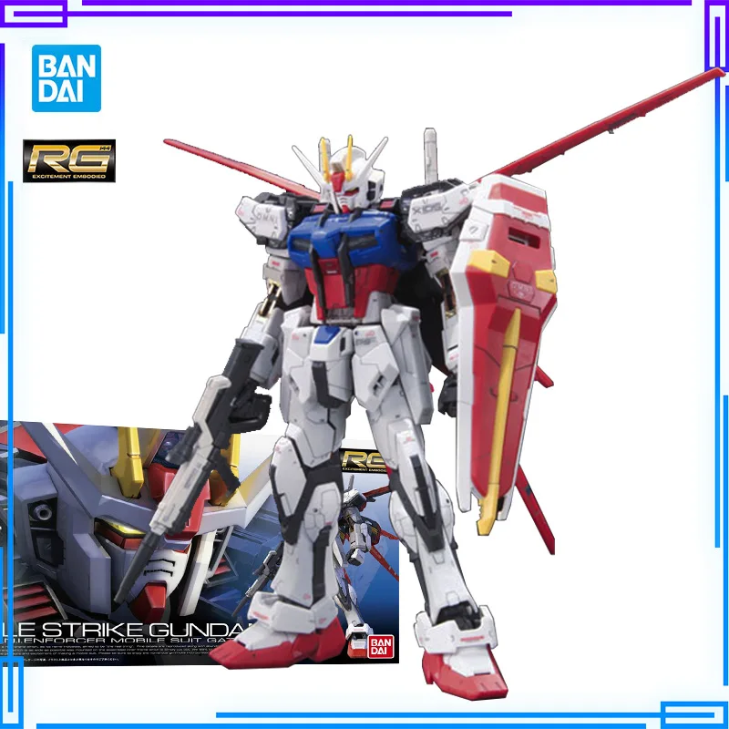 

Мобильный костюм Alie Strike Gundam Модель Seed Kits Bandai оригинальные RG 03 Аниме фигурки модели Gunpla коллекция Assemby игрушка