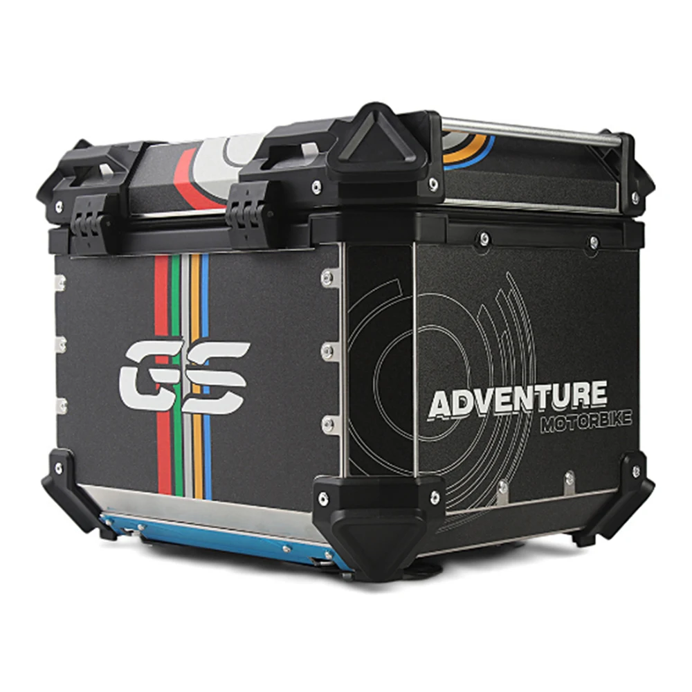 Универсальный задний багажный ящик с аппликацией для мотоцикла 55 л верхний