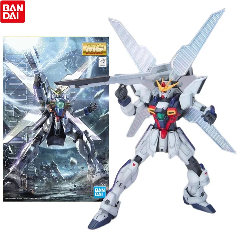 

Bandai Genuine Gundam Model Kit Anime Figure MG 1/100 GX-9900 Gundam X Collection Gunpla Anime Action Figure Toys for Children